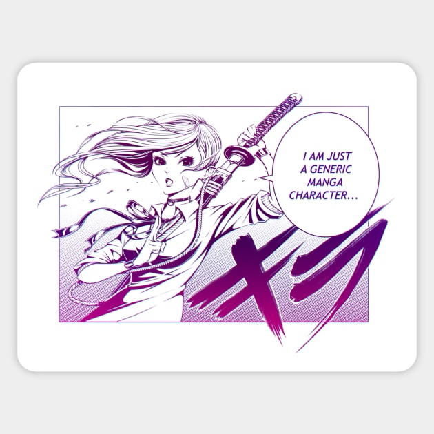 Generic Manga CHaracter Sticker by andremuller.art